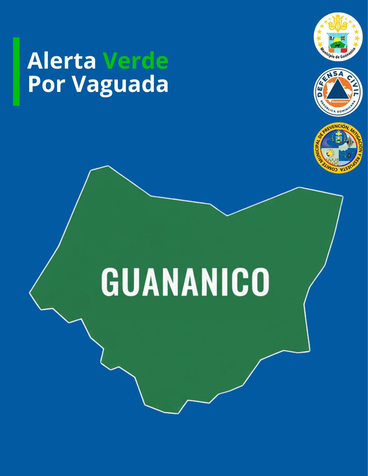 El COE coloca a la provincia de Puerto Plata en alerta verde.