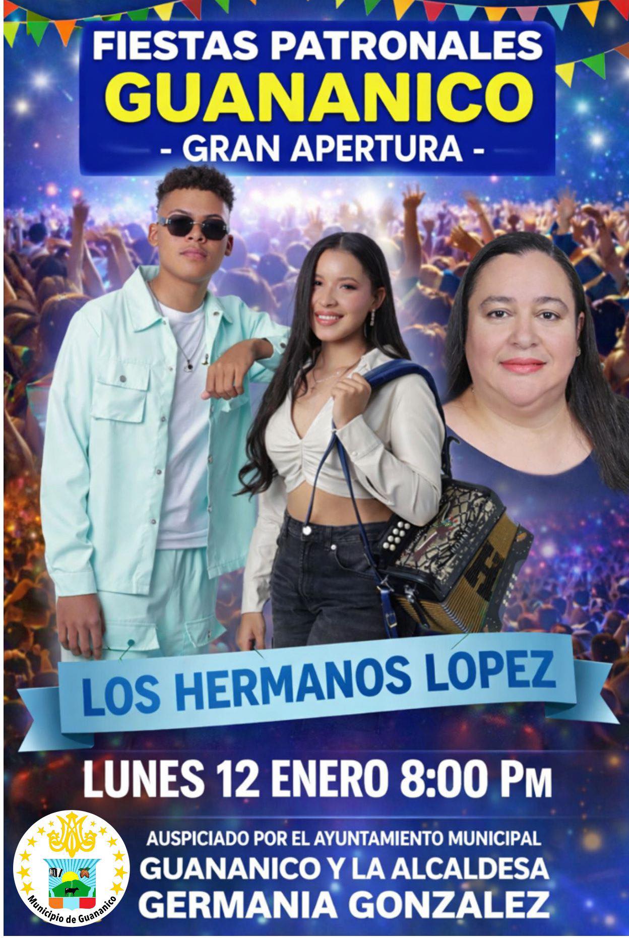 Apertura de las fiestas patronales Guananico.